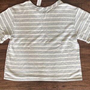 Striped woman’s Shirt in Gray and White NWT